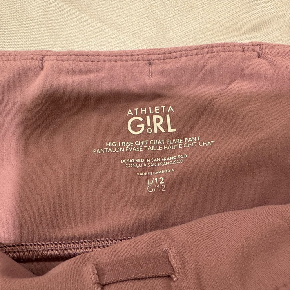 Athleta Girl High-Rise Flare Shorts in Mauve Pink